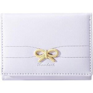 🆕Wallets Girls Cute Coquette Bow Small Card Holder ID Window Purse for Women